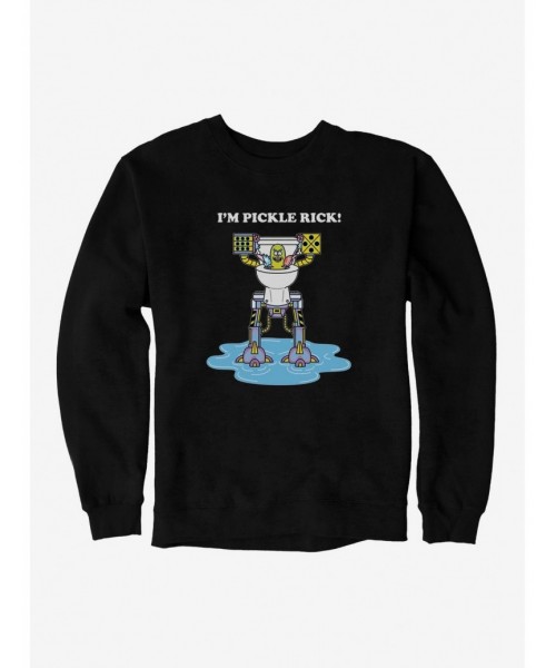 Discount Rick And Morty I'm Pickle Rick Sweatshirt $11.81 Sweatshirts