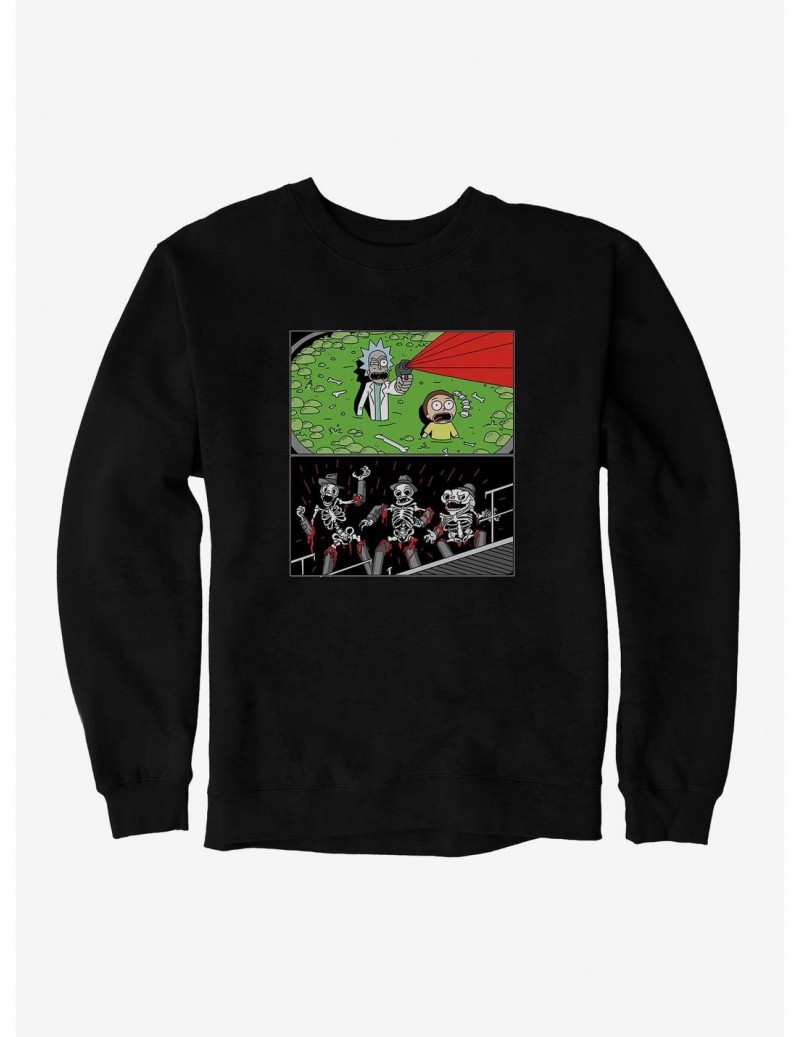 Pre-sale Rick And Morty Melting Flesh Sweatshirt $12.99 Sweatshirts