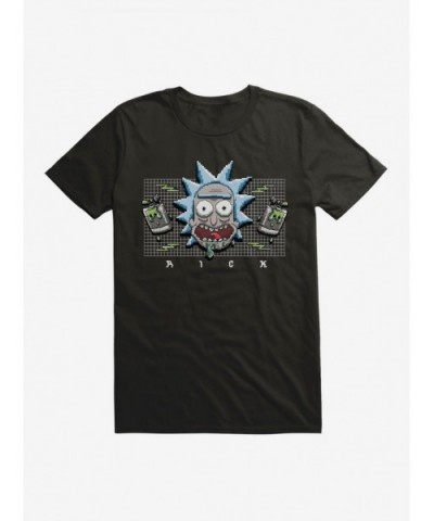 Limited-time Offer Rick And Morty 8-Bit Rick T-Shirt $6.88 T-Shirts