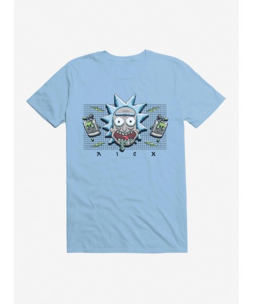 Limited-time Offer Rick And Morty 8-Bit Rick T-Shirt $6.88 T-Shirts