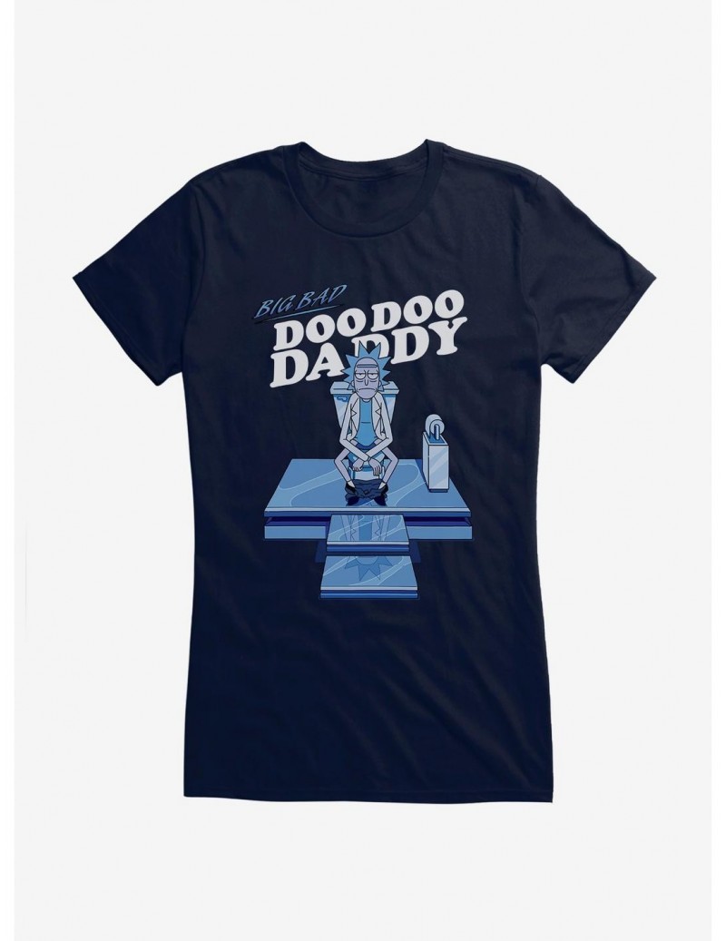 Sale Item Rick And Morty Doo Doo Daddy Girls T-Shirt $9.56 T-Shirts