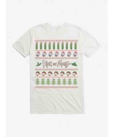 Limited-time Offer Rick And Morty Pickle Rickmas Sweater T-Shirt $6.31 T-Shirts