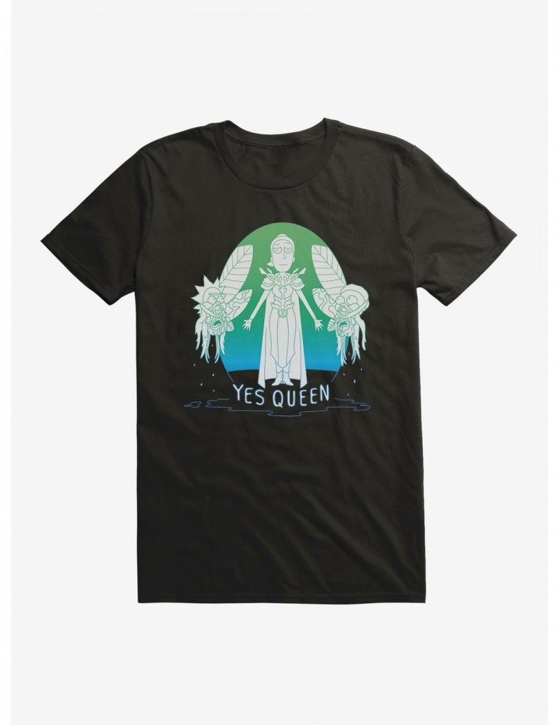 New Arrival Rick And Morty Yes Queen T-Shirt $7.46 T-Shirts