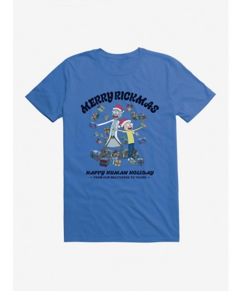 Limited-time Offer Rick And Morty Happy Human Holiday T-Shirt $8.99 T-Shirts