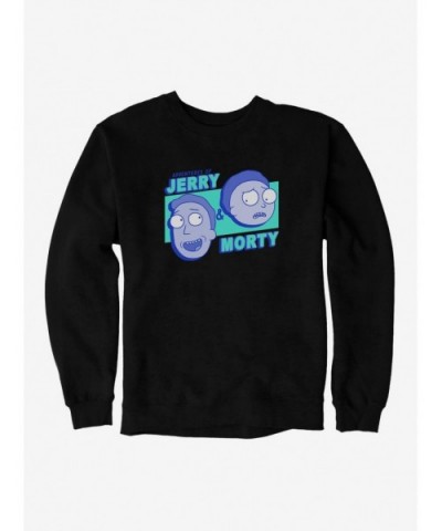 Best Deal Rick And Morty Aventures Of Jerry And Morty Sweatshirt $14.46 Sweatshirts