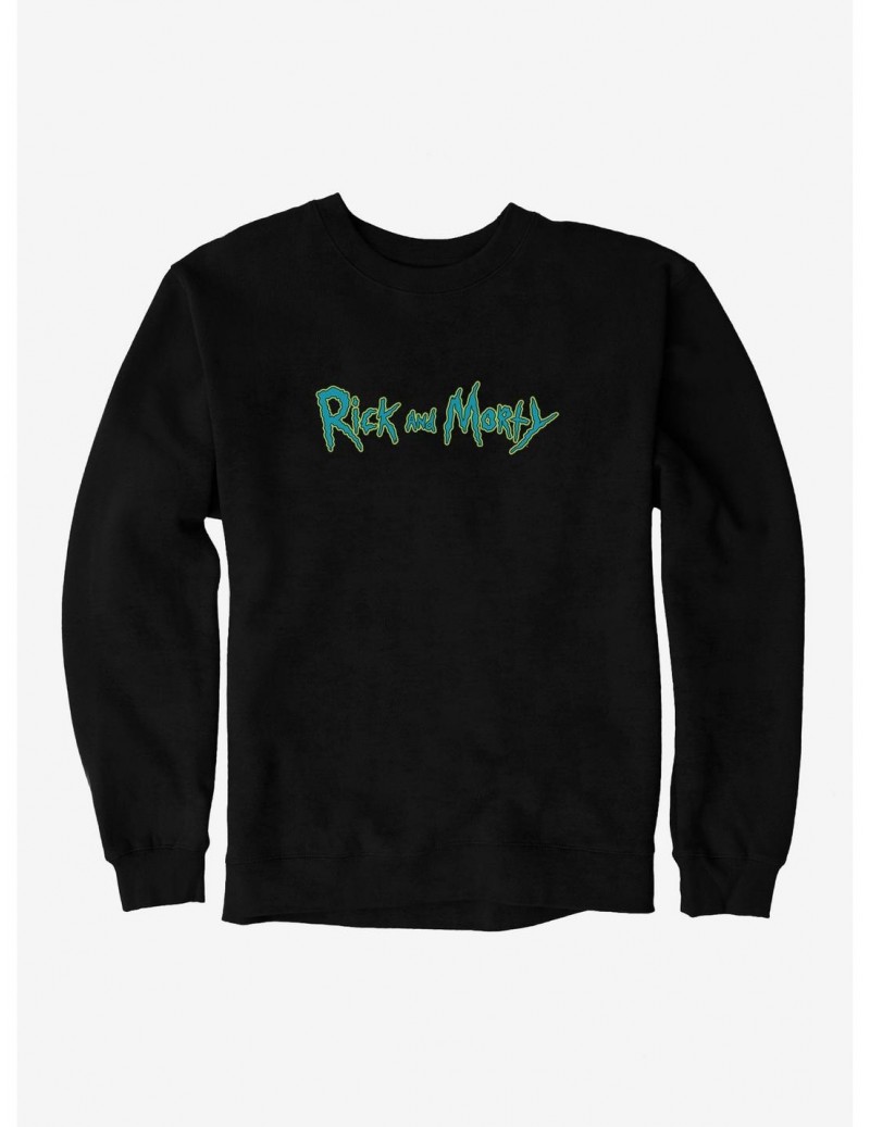 Hot Sale Rick And Morty Logo Sweatshirt $14.17 Sweatshirts