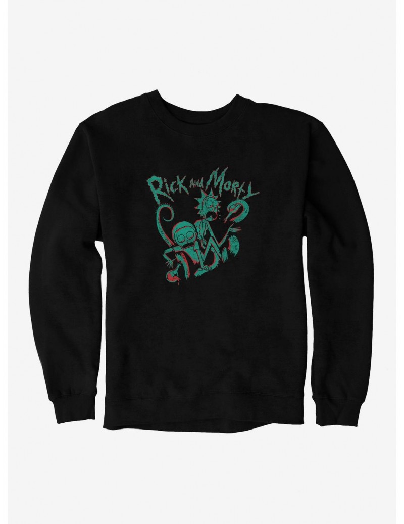 Value Item Rick And Morty Tentacle Attack Sweatshirt $8.86 Sweatshirts