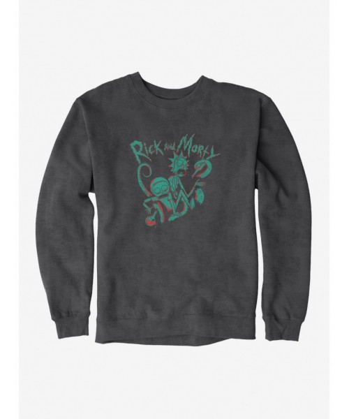 Value Item Rick And Morty Tentacle Attack Sweatshirt $8.86 Sweatshirts