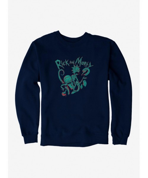 Value Item Rick And Morty Tentacle Attack Sweatshirt $8.86 Sweatshirts