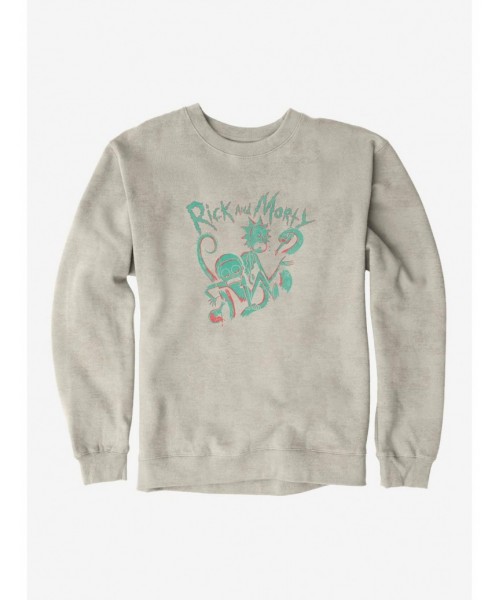 Value Item Rick And Morty Tentacle Attack Sweatshirt $8.86 Sweatshirts