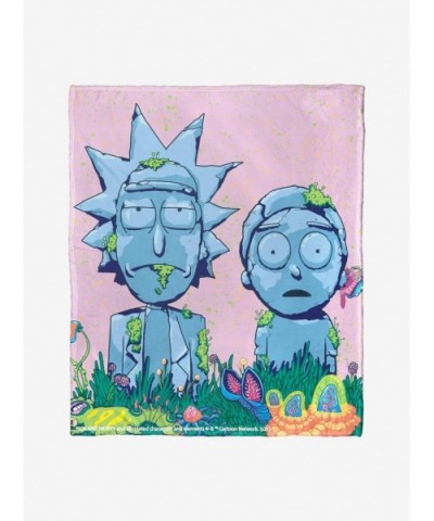 Best Deal Rick And Morty Made Of Stone Throw Blanket $23.96 Blankets