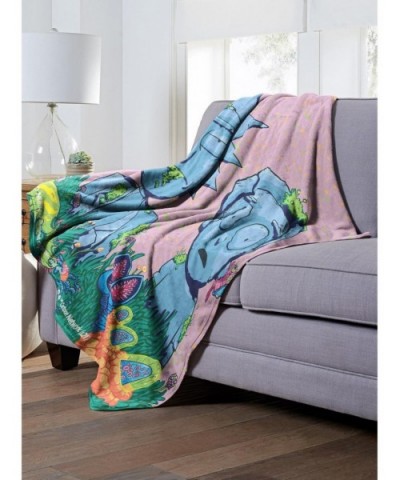 Best Deal Rick And Morty Made Of Stone Throw Blanket $23.96 Blankets