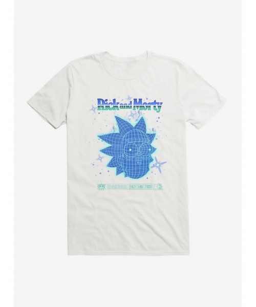 Sale Item Rick And Morty Rick Grid Head T-Shirt $8.80 T-Shirts