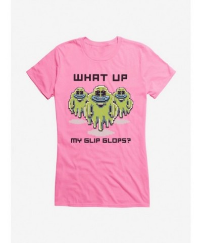 Cheap Sale Rick And Morty What Up Blip Blops? Girls T-Shirt $7.37 T-Shirts