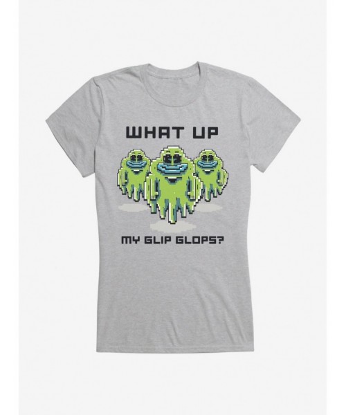 Cheap Sale Rick And Morty What Up Blip Blops? Girls T-Shirt $7.37 T-Shirts