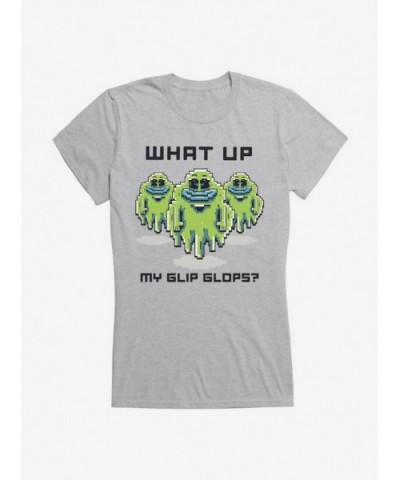 Cheap Sale Rick And Morty What Up Blip Blops? Girls T-Shirt $7.37 T-Shirts