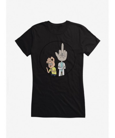 Value for Money Rick And Morty Give Them A Hand Girls T-Shirt $9.16 T-Shirts