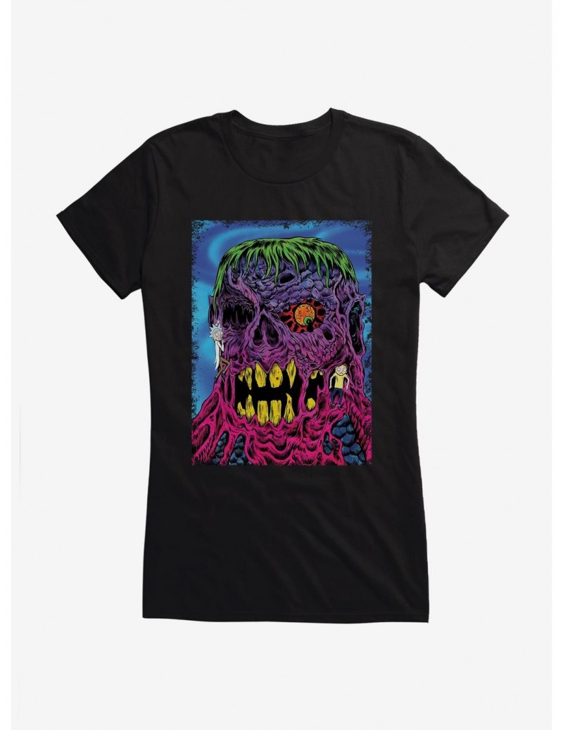 Clearance Rick And Morty Neon Monster Girls T-Shirt $9.16 T-Shirts