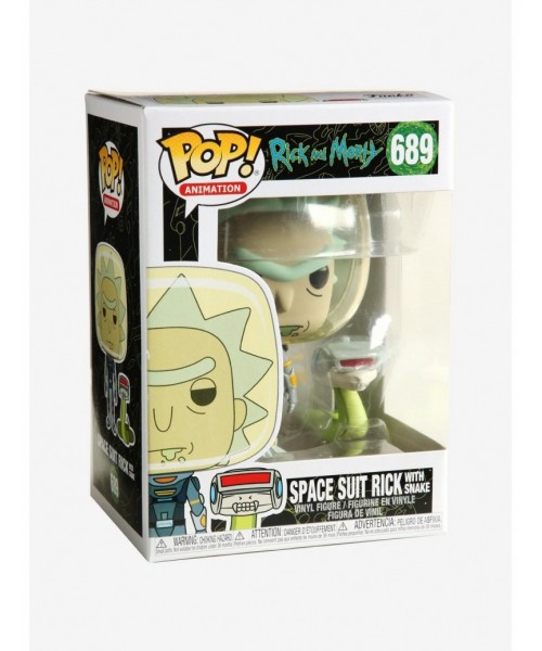 Premium Funko Rick And Morty Pop! Animation Space Suit Rick With Snake Vinyl Figure $3.38 Figures