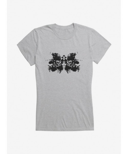 Flash Sale Rick And Morty Painted Ink Blot Girls T-Shirt $9.36 T-Shirts