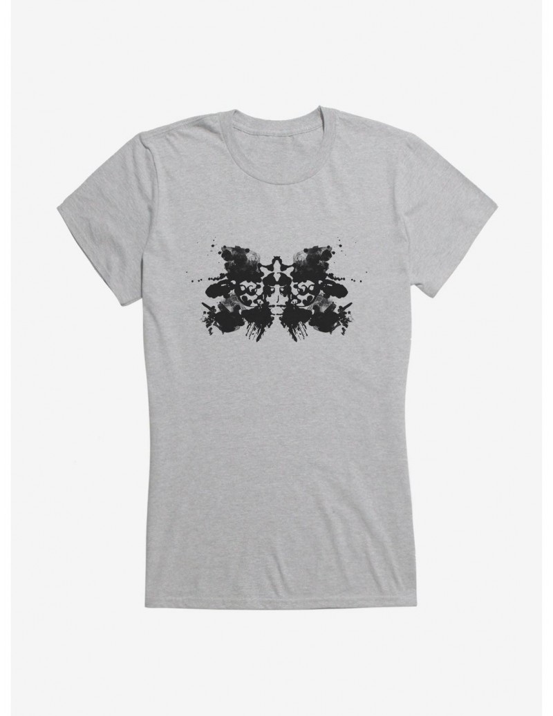 Flash Sale Rick And Morty Painted Ink Blot Girls T-Shirt $9.36 T-Shirts