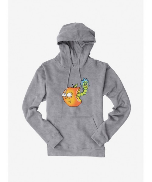 Pre-sale Discount Rick And Morty Apple And Worm Hoodie $13.29 Hoodies