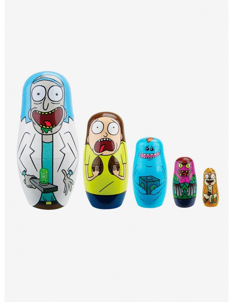 Big Sale Rick And Morty Wooden Nesting Dolls $6.80 T-Shirts