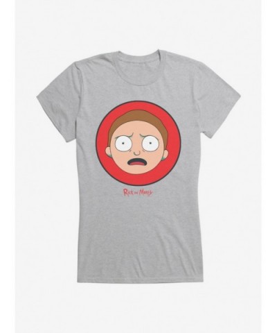 Exclusive Rick And Morty Stunned Morty Icon Girls T-Shirt $9.76 T-Shirts