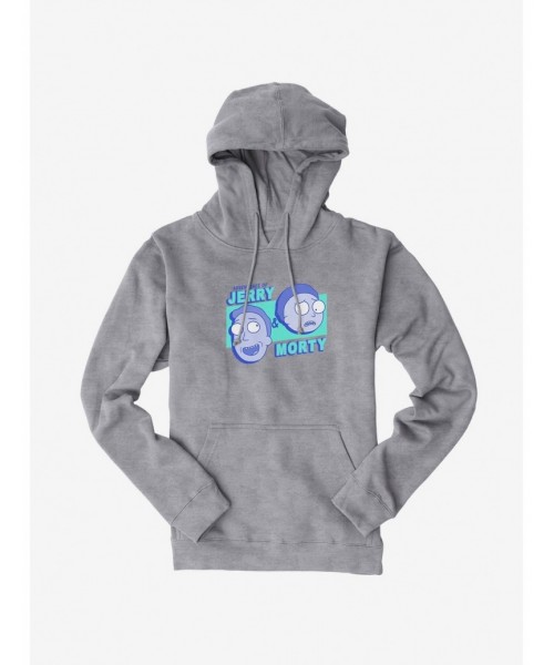 Clearance Rick And Morty Aventures Of Jerry And Morty Hoodie $12.21 Hoodies