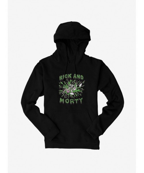 Hot Selling Rick And Morty Splatter Hoodie $10.78 Hoodies