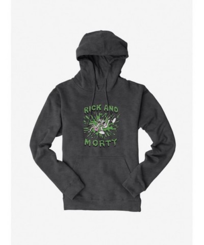 Hot Selling Rick And Morty Splatter Hoodie $10.78 Hoodies