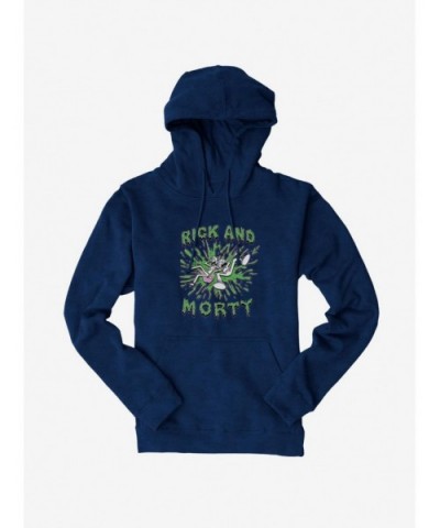 Hot Selling Rick And Morty Splatter Hoodie $10.78 Hoodies