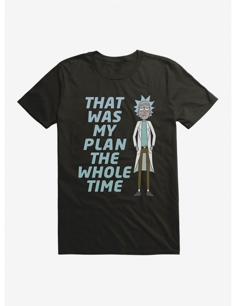Fashion Rick And Morty Rick's Plan T-Shirt $6.31 T-Shirts