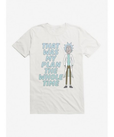 Fashion Rick And Morty Rick's Plan T-Shirt $6.31 T-Shirts