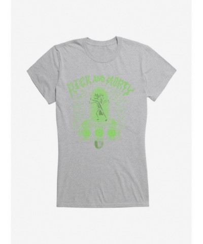 Discount Rick And Morty Portal Gun Girls T-Shirt $9.16 T-Shirts
