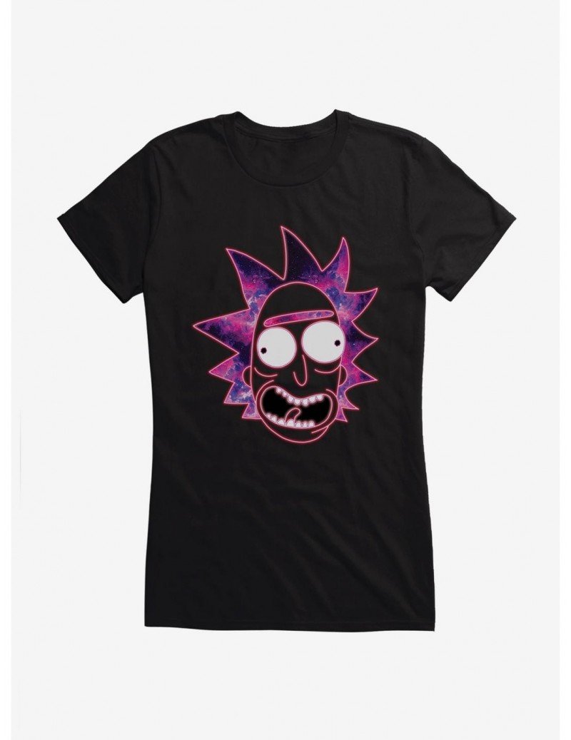 Pre-sale Rick And Morty Space Portrait Rick Girls T-Shirt $8.76 T-Shirts