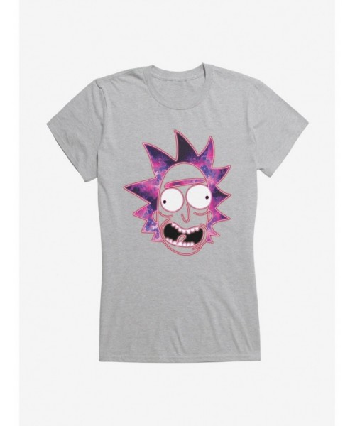Pre-sale Rick And Morty Space Portrait Rick Girls T-Shirt $8.76 T-Shirts