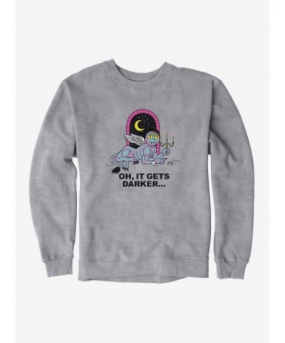 Fashion Rick And Morty It Gets Darker Sweatshirt $10.63 Sweatshirts