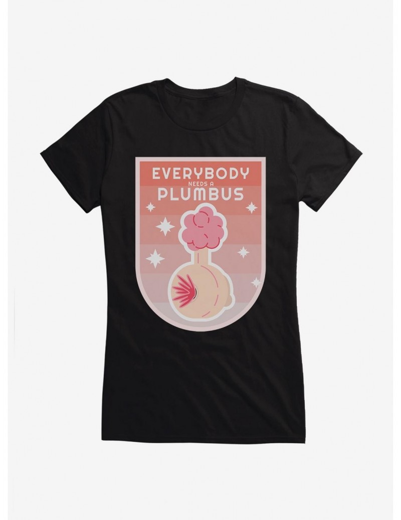 Exclusive Price Rick And Morty Everybody Needs A Plumbus Girls T-Shirt $9.16 T-Shirts