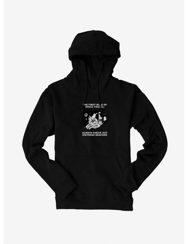 Clearance Rick And Morty Distress Beacons Hoodie $17.60 Hoodies