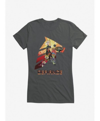 Exclusive Price Rick And Morty Defiance Girls T-Shirt $8.76 T-Shirts