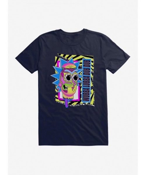 Limited Time Special Rick And Morty Neon Wubba Lubba Dub Dub T-Shirt $9.18 T-Shirts