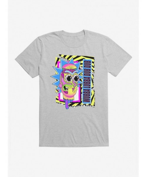 Limited Time Special Rick And Morty Neon Wubba Lubba Dub Dub T-Shirt $9.18 T-Shirts