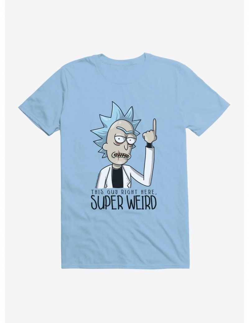 Hot Sale Rick And Morty Super Weird T-Shirt $9.37 T-Shirts