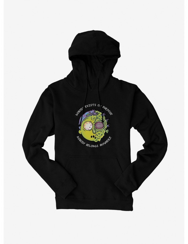 Absolute Discount Rick And Morty Nobody Exists On Purpose Hoodie $14.01 Hoodies