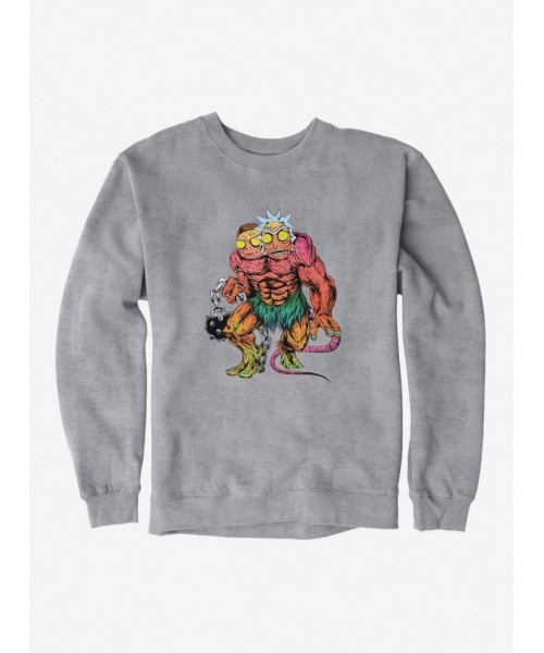 Fashion Rick And Morty Two Headed Beast Sweatshirt $10.63 Sweatshirts