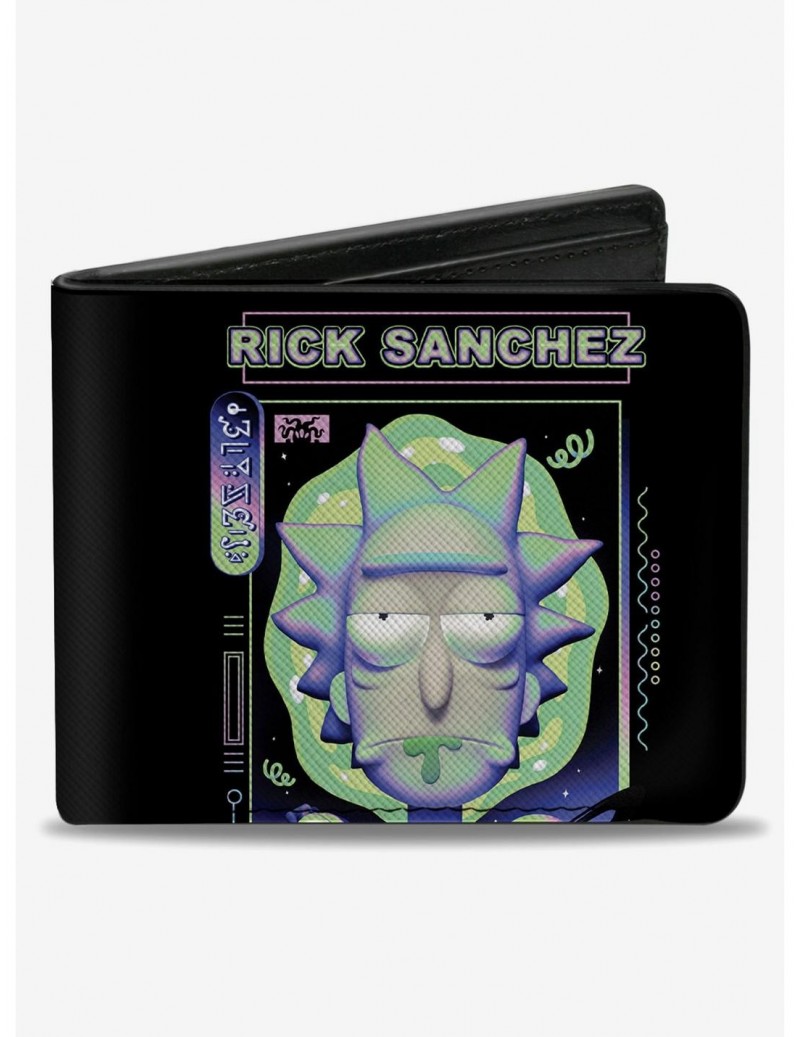 Value for Money Rick And Morty Rick Sanchez Drooling Face Bifold Wallet $9.61 Wallets