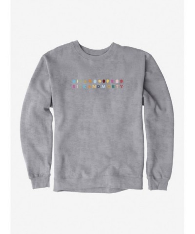 Low Price Rick And Morty Characters Icons Sweatshirt $14.17 Sweatshirts