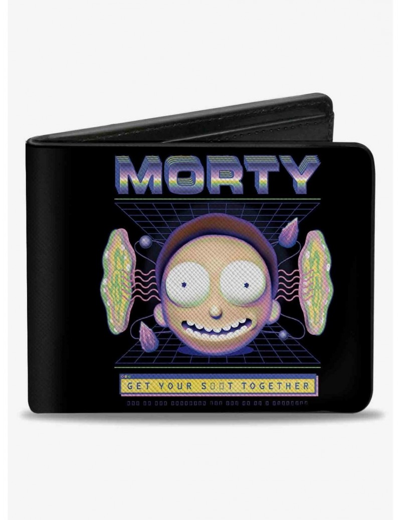 Premium Rick and Morty Expression Get Your S**t TogeTher Bifold Wallet $7.94 Wallets