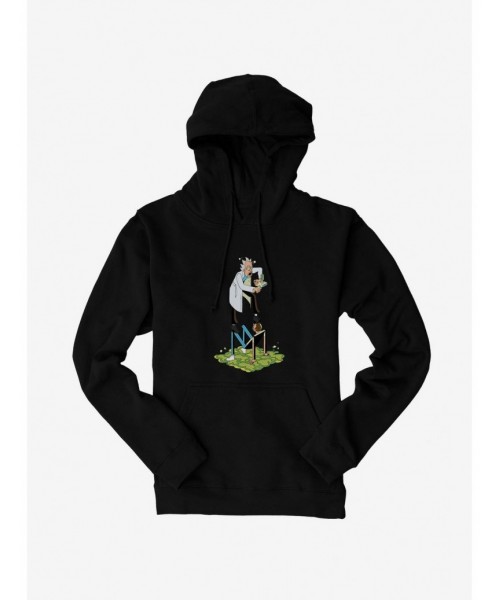 Flash Sale Rick And Morty Standing On A Person Hoodie $11.85 Hoodies